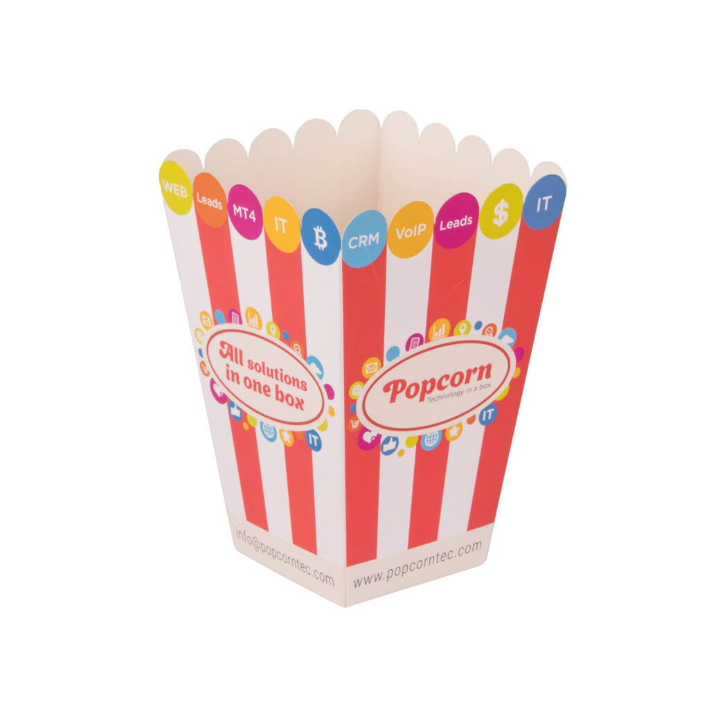 Упаковка (стакан) для попкорну кольорова , розмір – L (об’єм 2 л) - studio13.com.ua фото 7