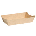 Тарелка для еды/хот-дог/картошка фри (миди) крафт , размер – М - studio13.com.ua фото 3