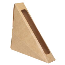 Упаковка для сэндвича/бутерброда (мини) крафт , размер – ХS - Студія-13 фото Упаковка для сэндвича/бутерброда (мини) крафт , размер – ХS - studio13.com.ua фото