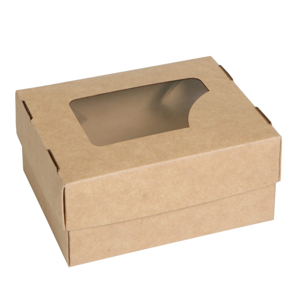 Упаковка для суши крафт (крышка-дно-окно), размер – 2XS - studio13.com.ua фото 2