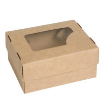 Упаковка для суши крафт (крышка-дно-окно), размер – 2XS - Студія-13 фото Упаковка для суши крафт (крышка-дно-окно), размер – 2XS - studio13.com.ua фото