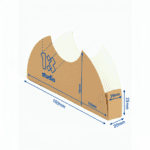 Упаковка тако держатель крафт, размер – S - studio13.com.ua фото 3