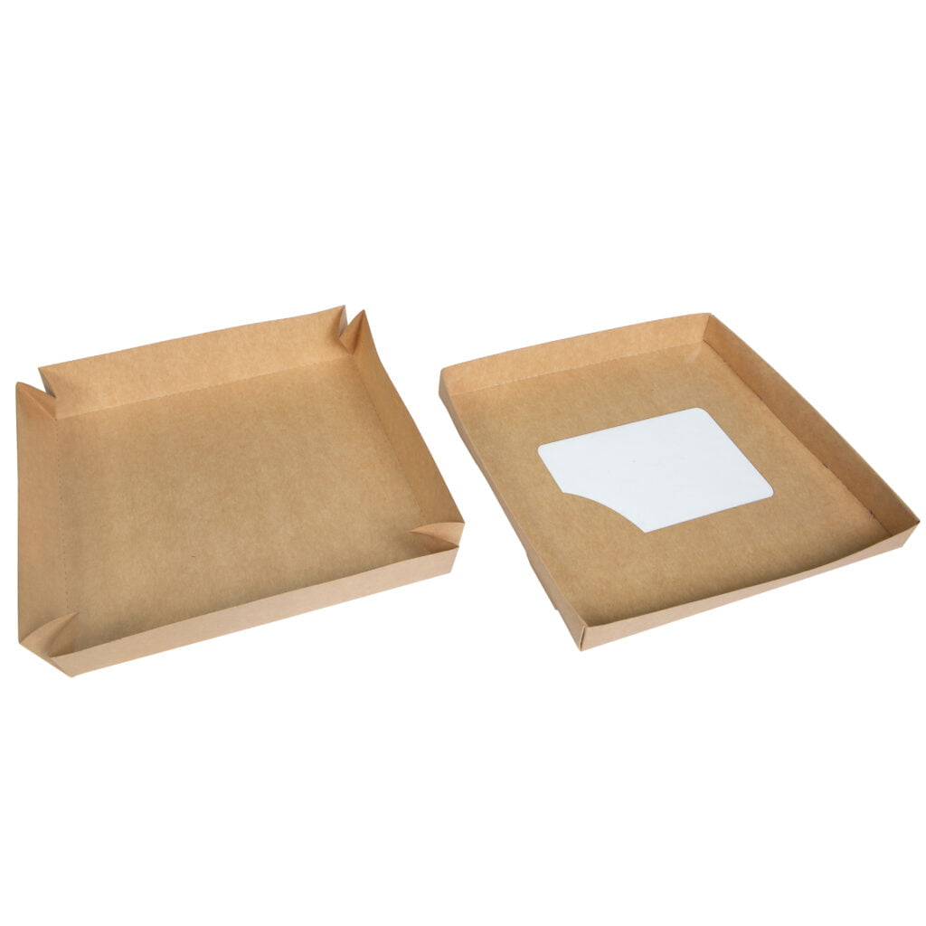 Упаковка для суші крафт (кришка-дно-вікно), розмір – 2ХL (248x248x48 мм) - studio13.com.ua фото 3