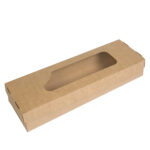 Упаковка для суши крафт (крышка-дно-окно), размер – 2XL (110x340x56 мм) - studio13.com.ua фото 8