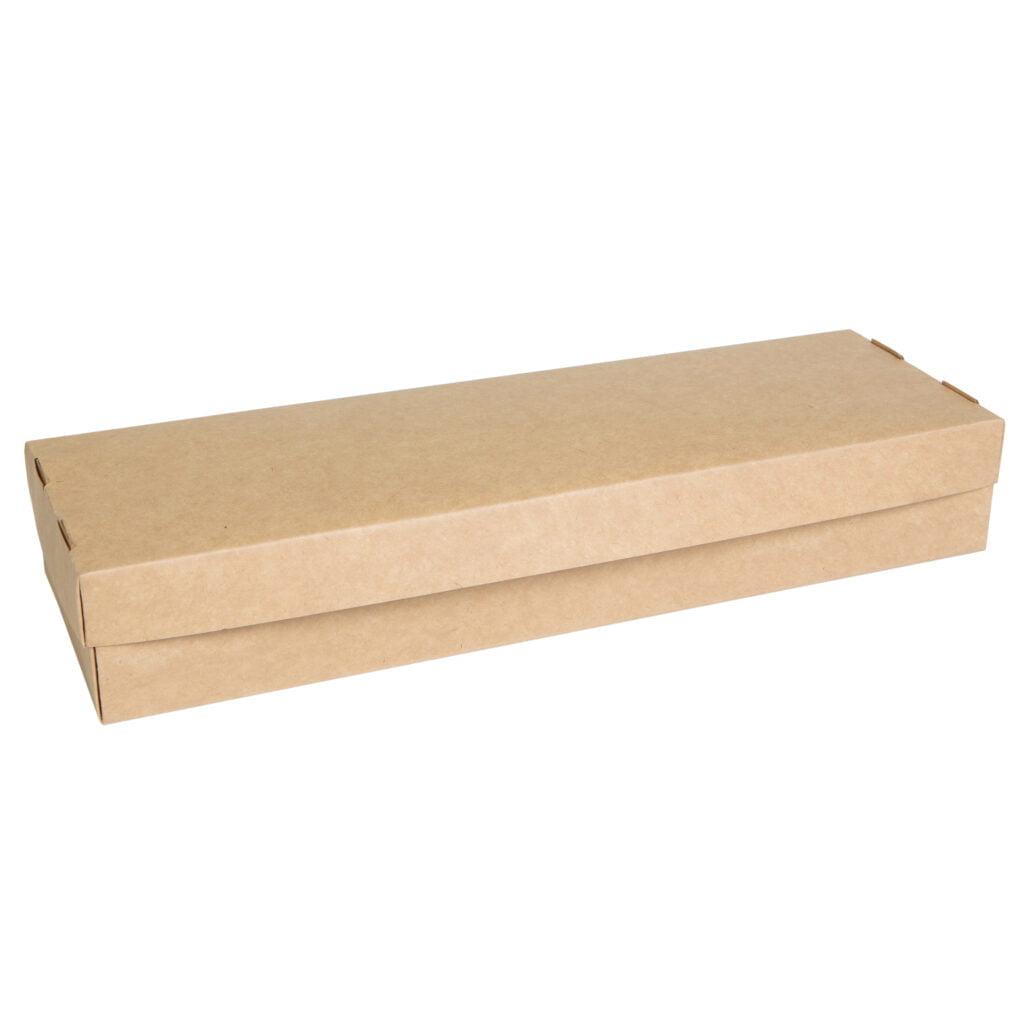 Упаковка для суши крафт (крышка-дно-окно), размер – 2XL (110x340x56 мм) - studio13.com.ua фото 2