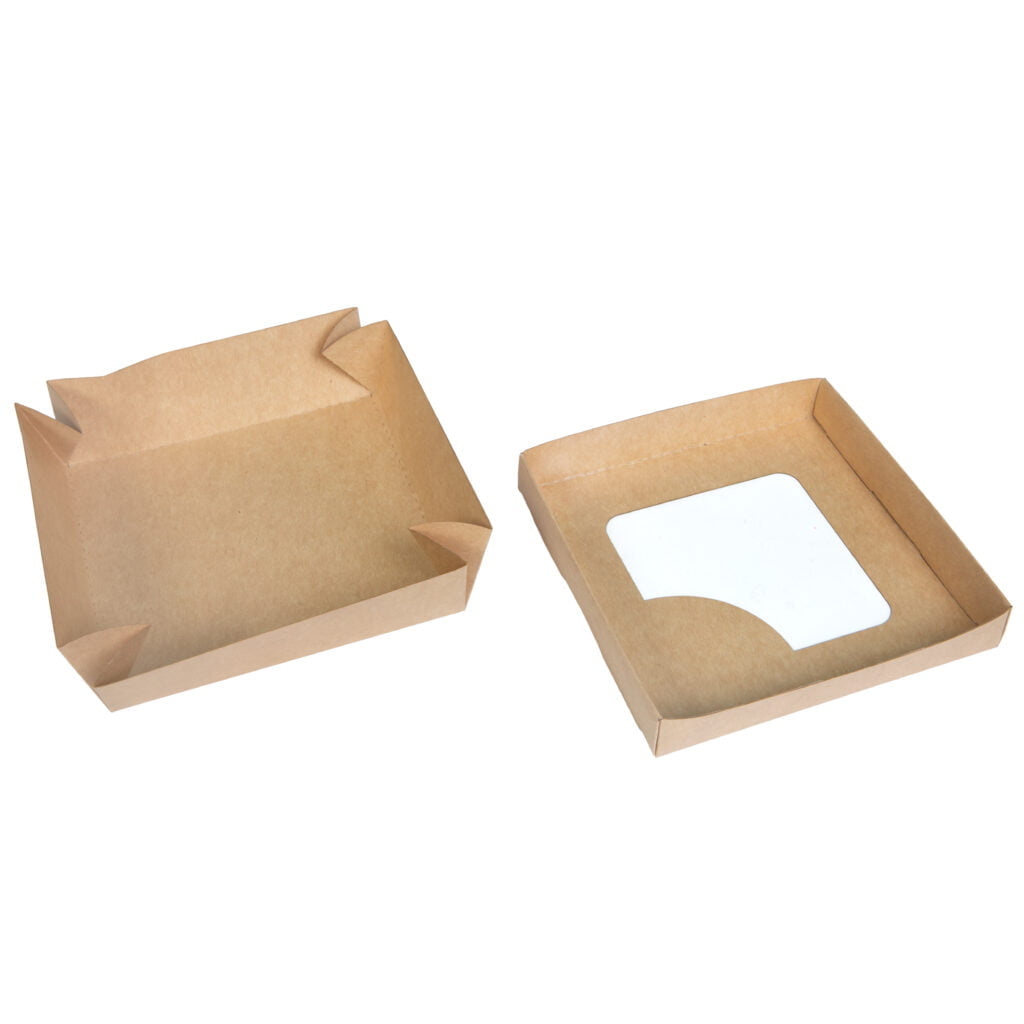 Упаковка для суші крафт (кришка-дно-вікно), розмір – ХL (160x160x50 мм) - Студія-13 фото 3 Упаковка для суші крафт (кришка-дно-вікно), розмір – ХL (160x160x50 мм) - studio13.com.ua фото 3