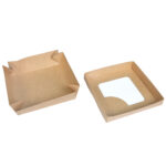 Упаковка для суші крафт (кришка-дно-вікно), розмір – ХL (160x160x50 мм) - Студія-13 фото 7 Упаковка для суші крафт (кришка-дно-вікно), розмір – ХL (160x160x50 мм) - studio13.com.ua фото 7