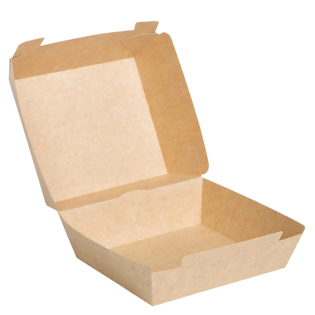 Упаковка клеевая для гамбургера/чизбургера крафт, размер — М - studio13.com.ua фото 3