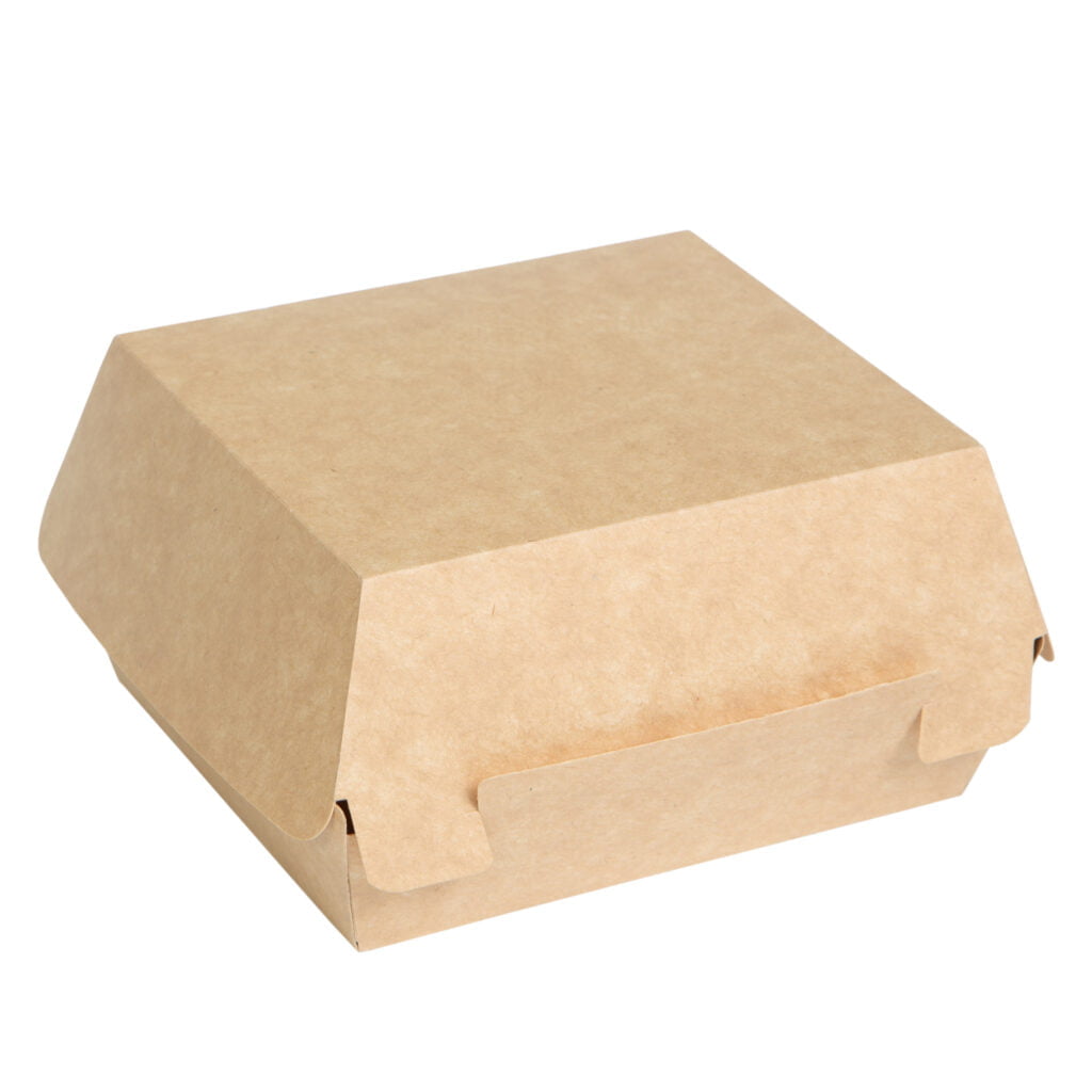 Упаковка клеевая для гамбургера/чизбургера крафт, размер — М - studio13.com.ua фото 2