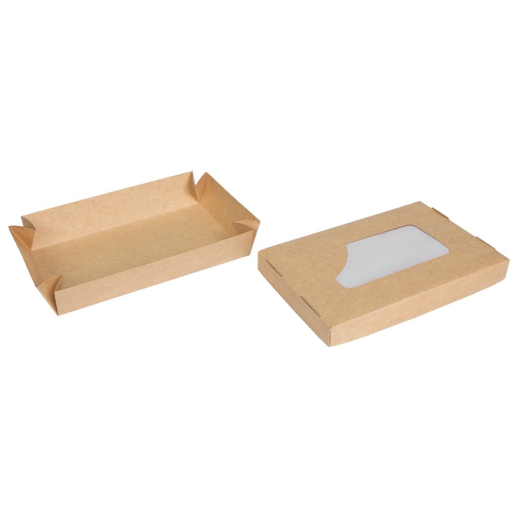 Упаковка для суші крафт (кришка-дно-вікно), розмір – 3XL - studio13.com.ua фото 3