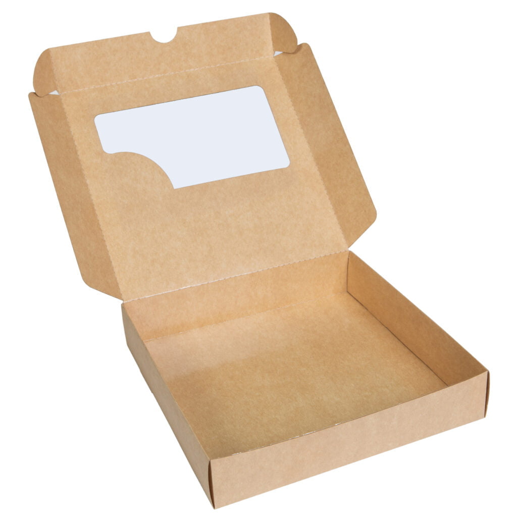 Упаковка для суші крафт (бокс-максі із вікном), розмір – 2ХL - studio13.com.ua фото 3