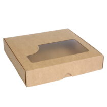 Упаковка для суші крафт (бокс-максі із вікном), розмір – 2ХL - Студія-13 фото Упаковка для суші крафт (бокс-максі із вікном), розмір – 2ХL - studio13.com.ua фото