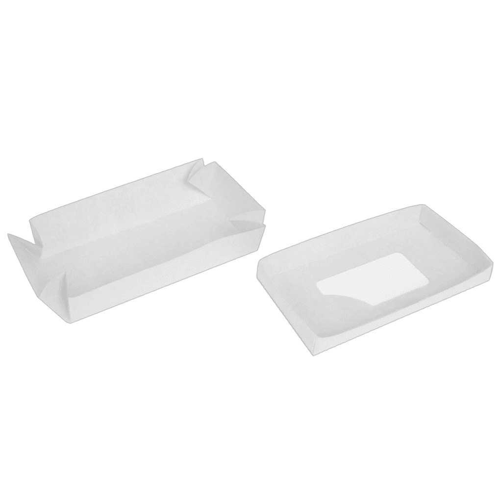 Упаковка для хот-догов (крышка-дно-окно), белая ,размер  – ХL - studio13.com.ua фото 3