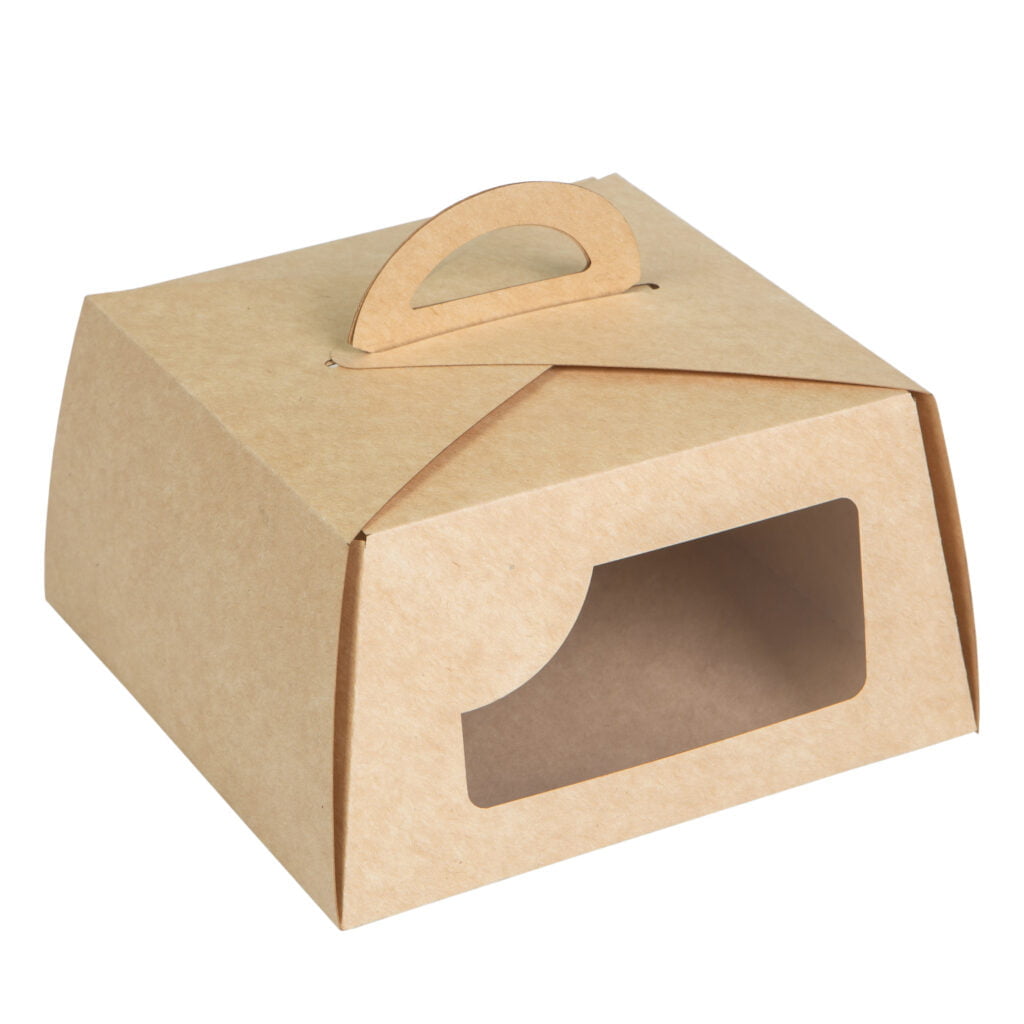 Упаковка для пирожных/кондитерских изделий крафт , размер – XL - studio13.com.ua фото 2