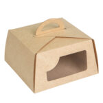Упаковка для пирожных/кондитерских изделий крафт , размер – XL - studio13.com.ua фото 4
