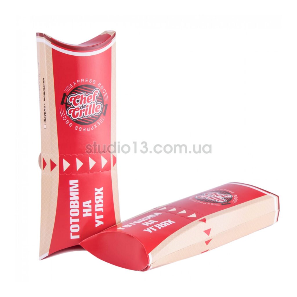 Упаковка для лаваш-роллу/шаурма цветная, размер – S (90x80x195 мм) - studio13.com.ua фото 3