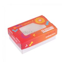 Упаковка для хот-догів (кришка-дно-вікно), кольорова , розмір  – М - Студія-13 фото Упаковка для хот-догів (кришка-дно-вікно), кольорова , розмір  – М - studio13.com.ua фото