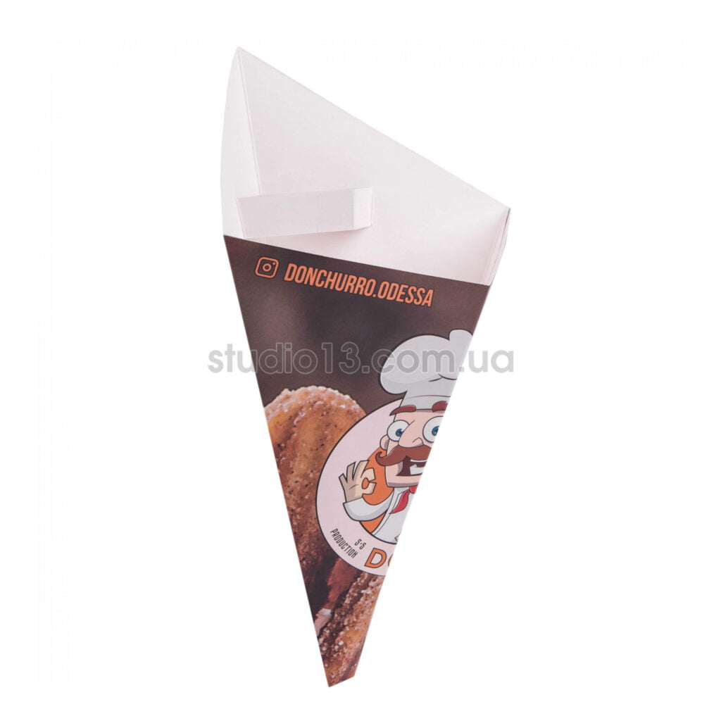 Упаковка для фигурной выпечки/вафли (чуррос миди) цветная , размер – М - studio13.com.ua фото 2