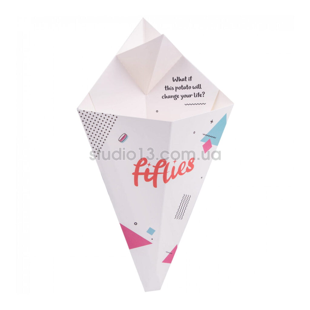 Упаковка для фігурної випічки/вафлі (чурос міді) біла , розмір – М - Студія-13 фото 5 Упаковка для фігурної випічки/вафлі (чурос міді) біла , розмір – М - studio13.com.ua фото 5