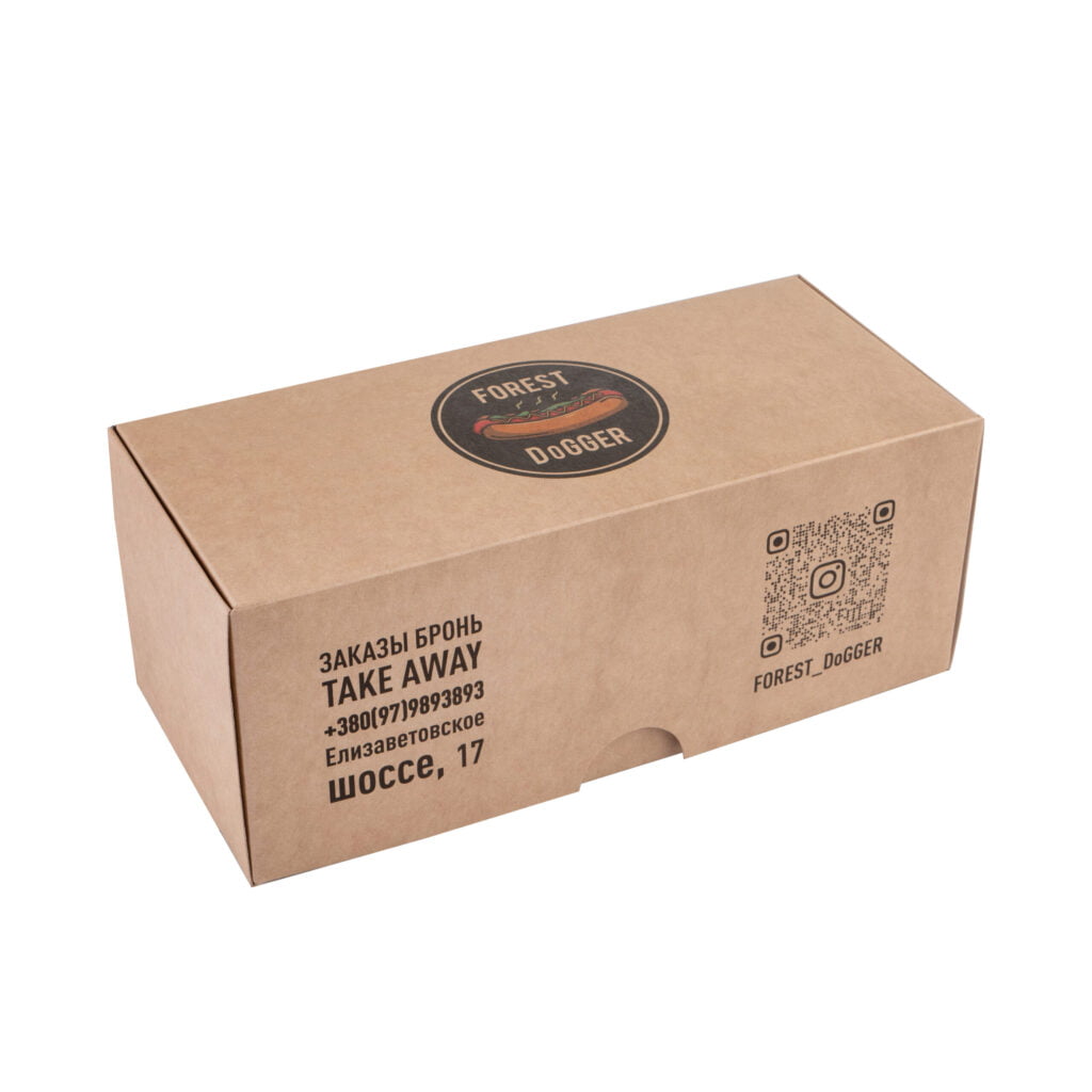 Упаковка для хот-догов (бокс), крафт , размер  – L - studio13.com.ua фото 4