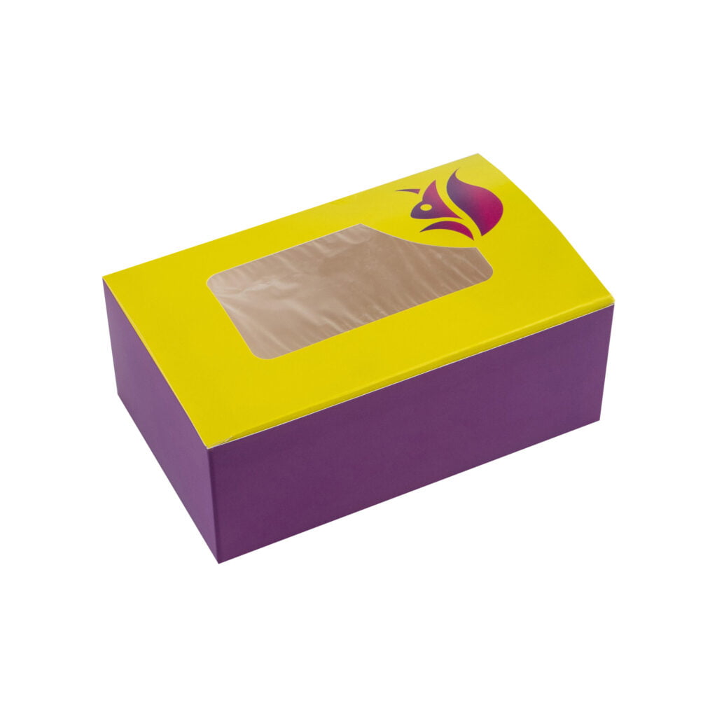 Упаковка для еды/картошки фри/полуфабрикаты фудбокс (миди), цветная с окном, размер – М - studio13.com.ua фото 2