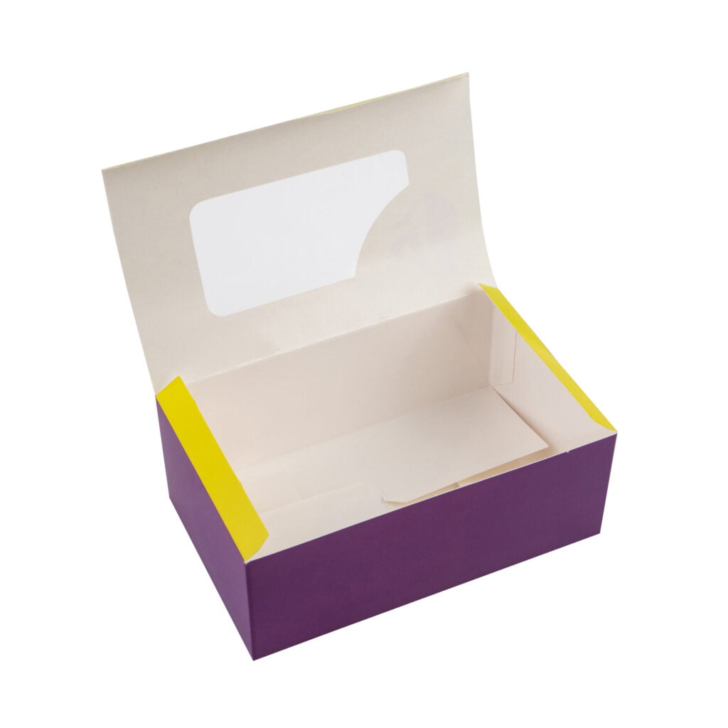 Упаковка для еды/картошки фри/полуфабрикаты фудбокс (миди), цветная с окном, размер – М - studio13.com.ua фото 3