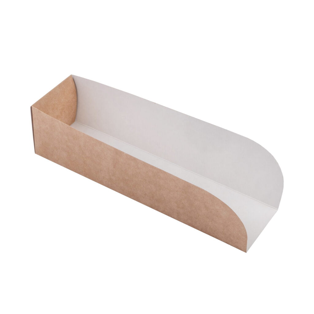 Упаковка (лоток) для хот-догів, крафт, розмір – L - Студія-13 фото 2 Упаковка (лоток) для хот-догів, крафт, розмір – L - studio13.com.ua фото 2