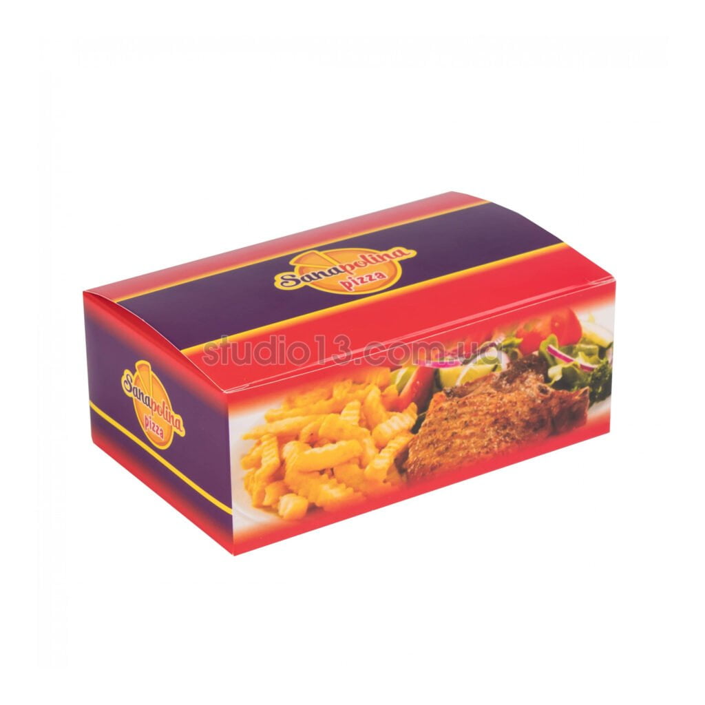 Упаковка для їжі/картоплі фрі/напівфабрикати, фудбокс (максі) кольорова , розмір – L - studio13.com.ua фото 9