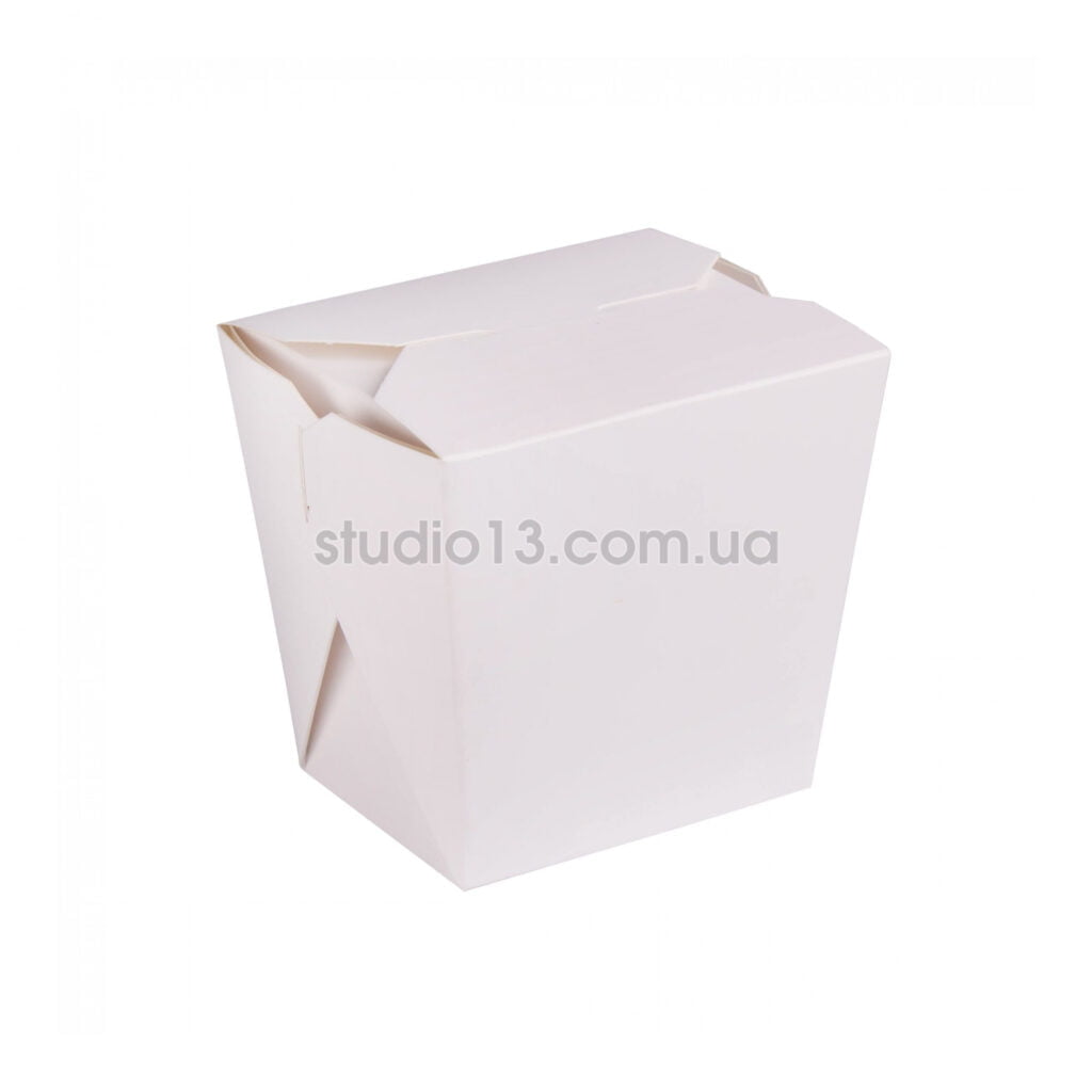 Упаковка для лапши/салатов/WOK пастабокс, белая , размер – XL (объем 750 мл) - studio13.com.ua фото 3