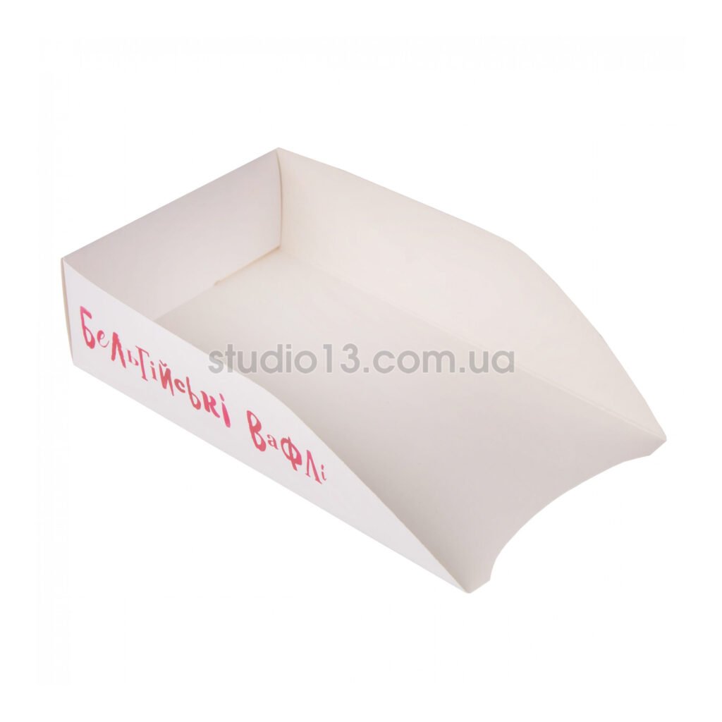 Упаковка для бельгийских вафель белая , размер — M - studio13.com.ua фото 3