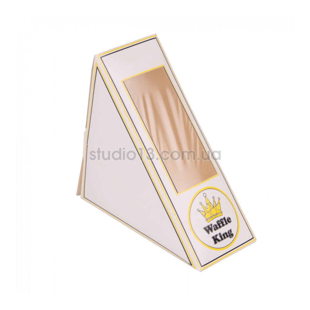 Упаковка для сендвіча/бутерброда біла , розмір – S - studio13.com.ua фото 2