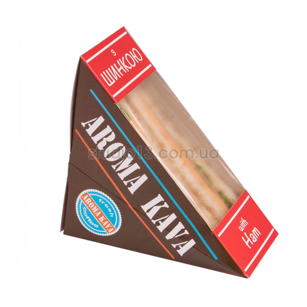 Упаковка для сэндвича/бутерброда цветная , размер – S - studio13.com.ua фото 3