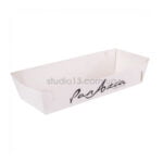 Тарелка для хот-догов (макси клеевая), белая , размер — L - studio13.com.ua фото 5