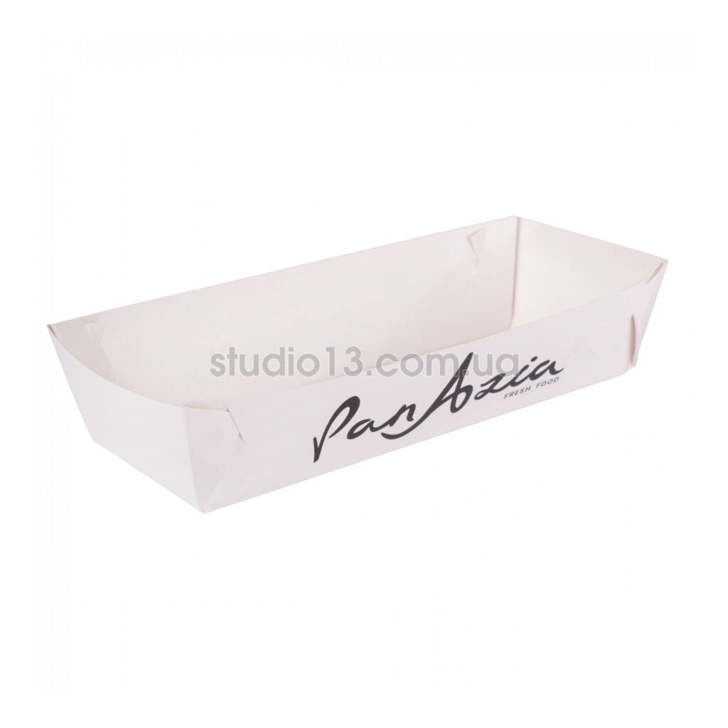 Тарелка для хот-догов (мини), белая , размер — S - studio13.com.ua фото 3