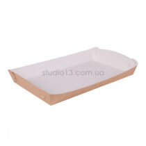 Тарелка для еды/хот-дог/картошка фри (таця) крафт , размер – 2XL - studio13.com.ua фото