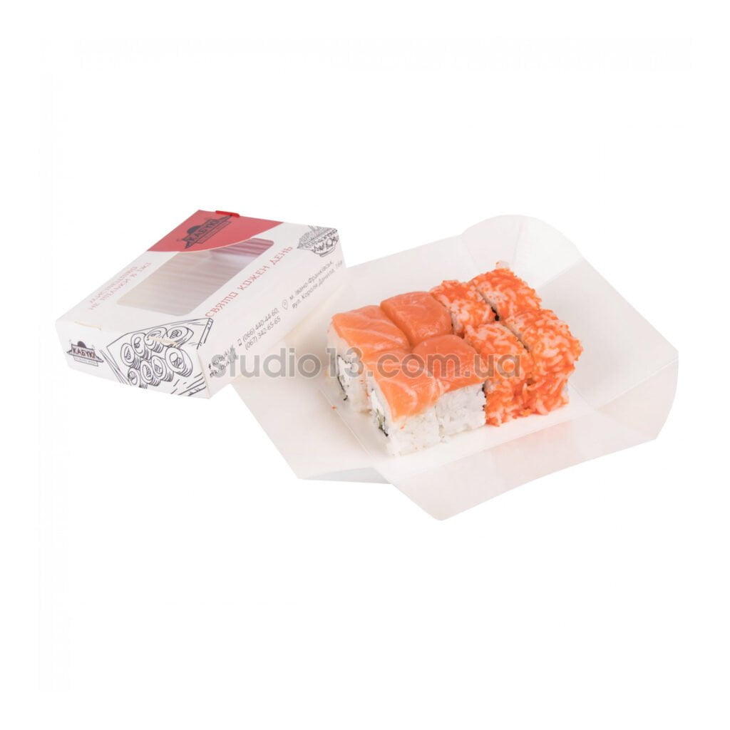 Упаковка для суши цветная (крышка-дно-окно), размер – 2XS - studio13.com.ua фото 3