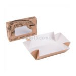 Упаковка для суши крафт (крышка-дно-окно), размер – XS (140x90x50 мм) - studio13.com.ua фото 9