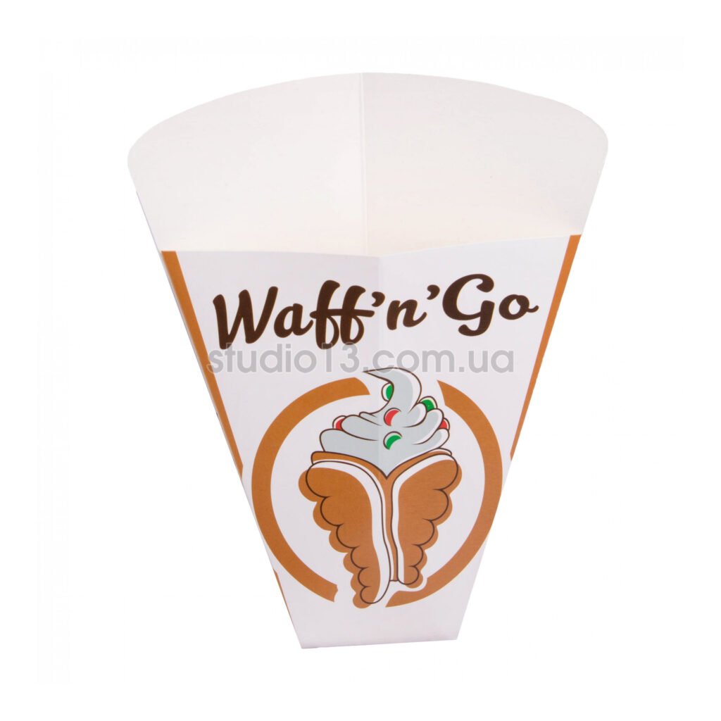 Упаковка для фигурной выпечки/вафли белая , размер — М - studio13.com.ua фото 2