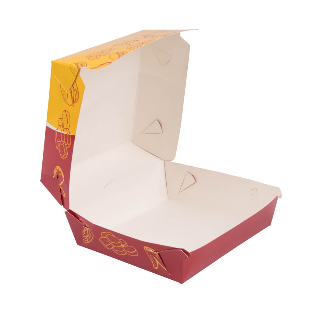 Упаковка для гамбургера/чизбургера цветная (мини), размер — S - studio13.com.ua фото 4