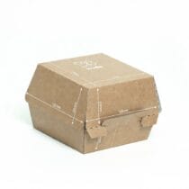 Упаковка клейова для гамбургера/чізбургера крафт, розмір – XL - studio13.com.ua фото