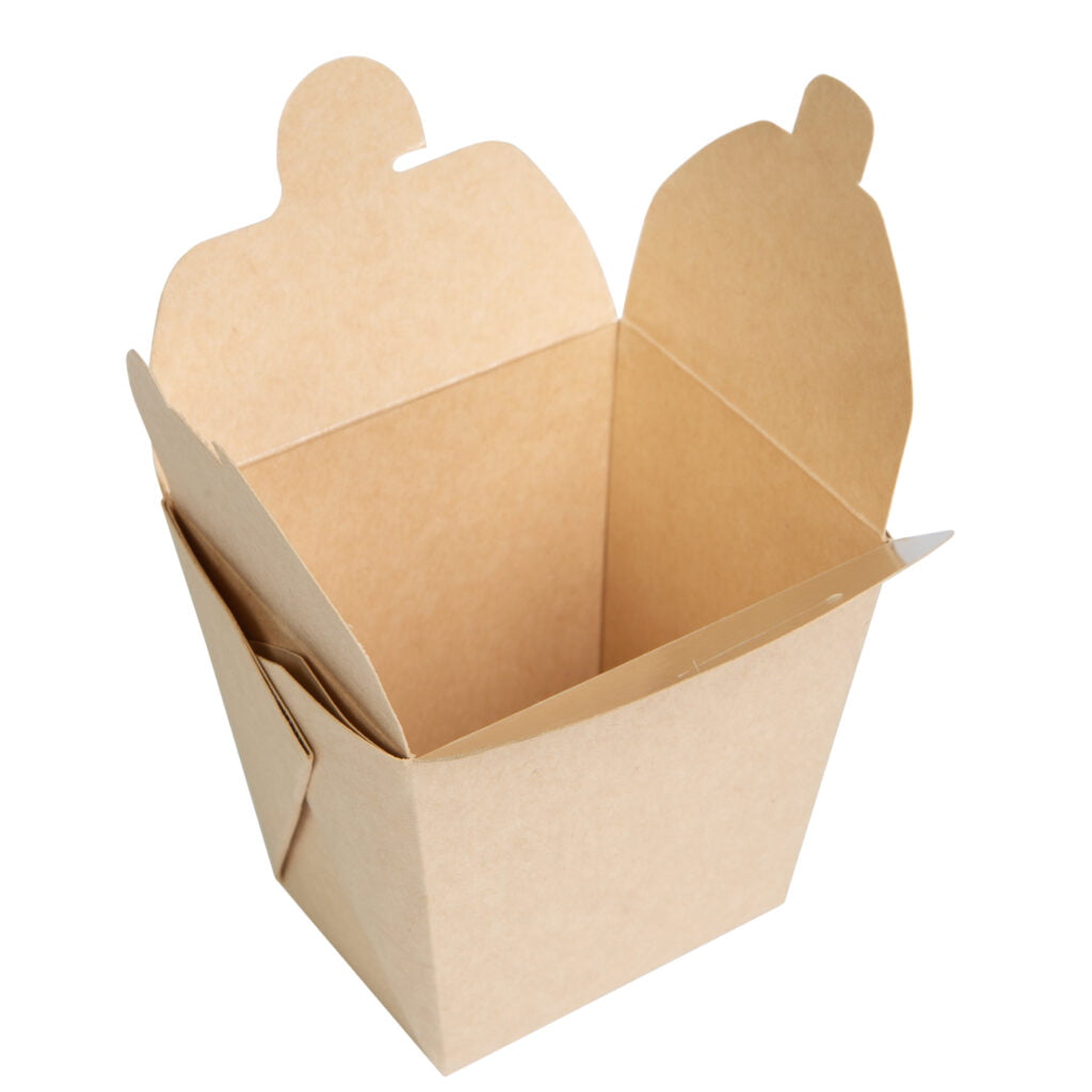 Упаковка для лапши/салатов/WOK пастабокс (клеевая), крафт, размер – L (объем 500 мл) - studio13.com.ua фото 3