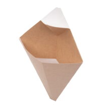 Упаковка для фігурної випічки/вафлі (конверт-конус) крафт , розмір – М - studio13.com.ua фото