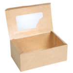 Упаковка для еды/картошки фри/полуфабрикаты фудбокс (миди), крафт с окном, размер – М - studio13.com.ua фото 5