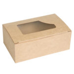 Упаковка для еды/картошки фри/полуфабрикаты фудбокс (миди), крафт с окном, размер – М - studio13.com.ua фото 4