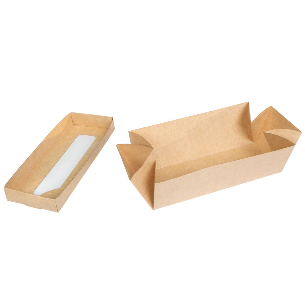 Упаковка для хот-догів (кришка-дно-вікно), крафт , розмір  – М - Студія-13 фото 7 Упаковка для хот-догів (кришка-дно-вікно), крафт , розмір  – М - studio13.com.ua фото 7