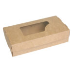 Упаковка для суші крафт (кришка-дно-вікно), розмір –М (200x100x65 мм) - studio13.com.ua фото 4