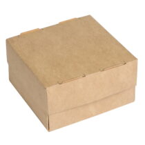 Упаковка для суші крафт (кришка-дно-вікно), розмір – XS (100x100x55 мм) - Студія-13 фото Упаковка для суші крафт (кришка-дно-вікно), розмір – XS (100x100x55 мм) - studio13.com.ua фото