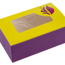 Упаковка для еды/картошки фри/полуфабрикаты фудбокс (миди), цветная с окном, размер – М - Студія-13 фото Упаковка для еды/картошки фри/полуфабрикаты фудбокс (миди), цветная с окном, размер – М - studio13.com.ua фото