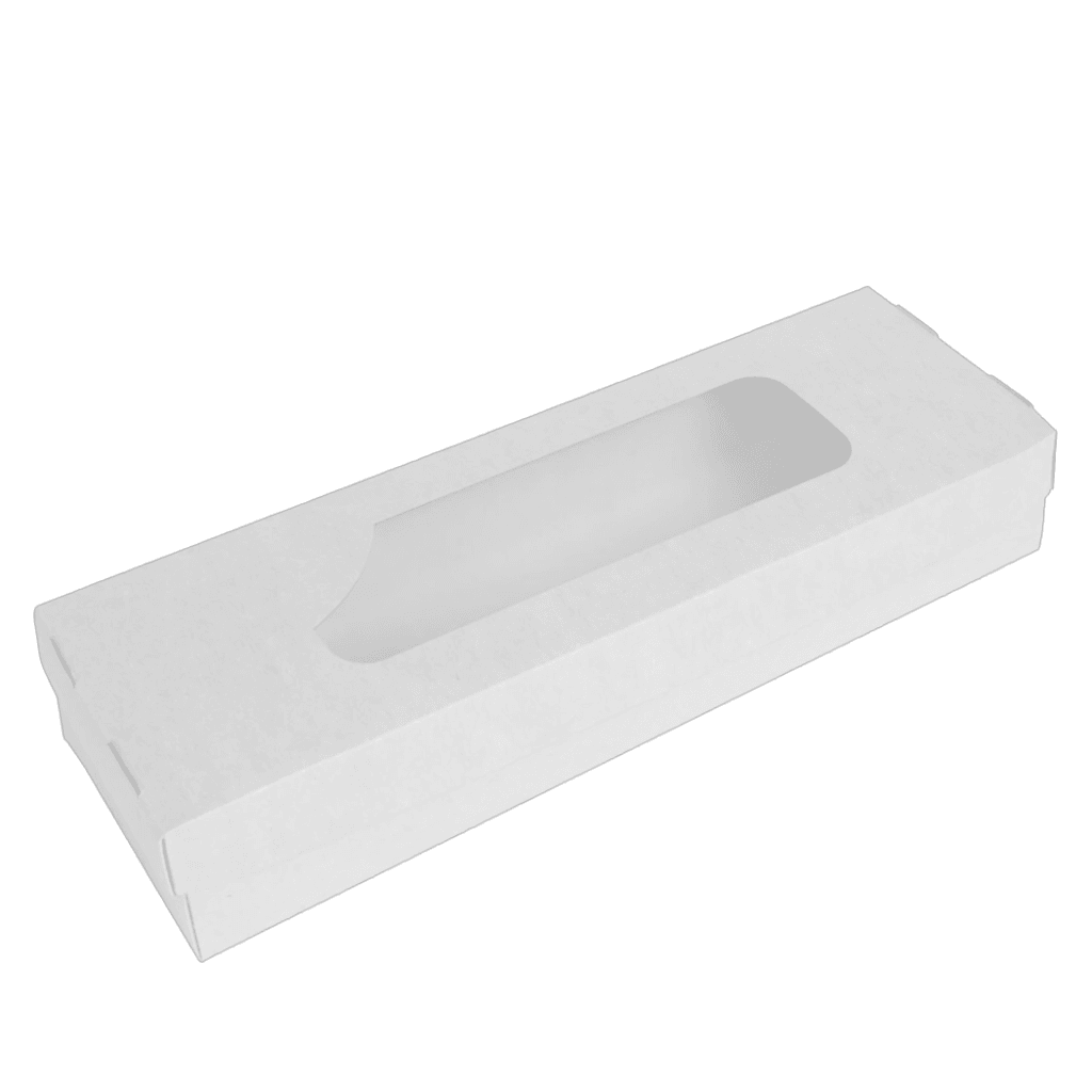 Упаковка для суши белая (крышка-дно-окно), размер – 2XL (110x340x56 мм) - Студія-13 фото 2 Упаковка для суши белая (крышка-дно-окно), размер – 2XL (110x340x56 мм) - studio13.com.ua фото 2