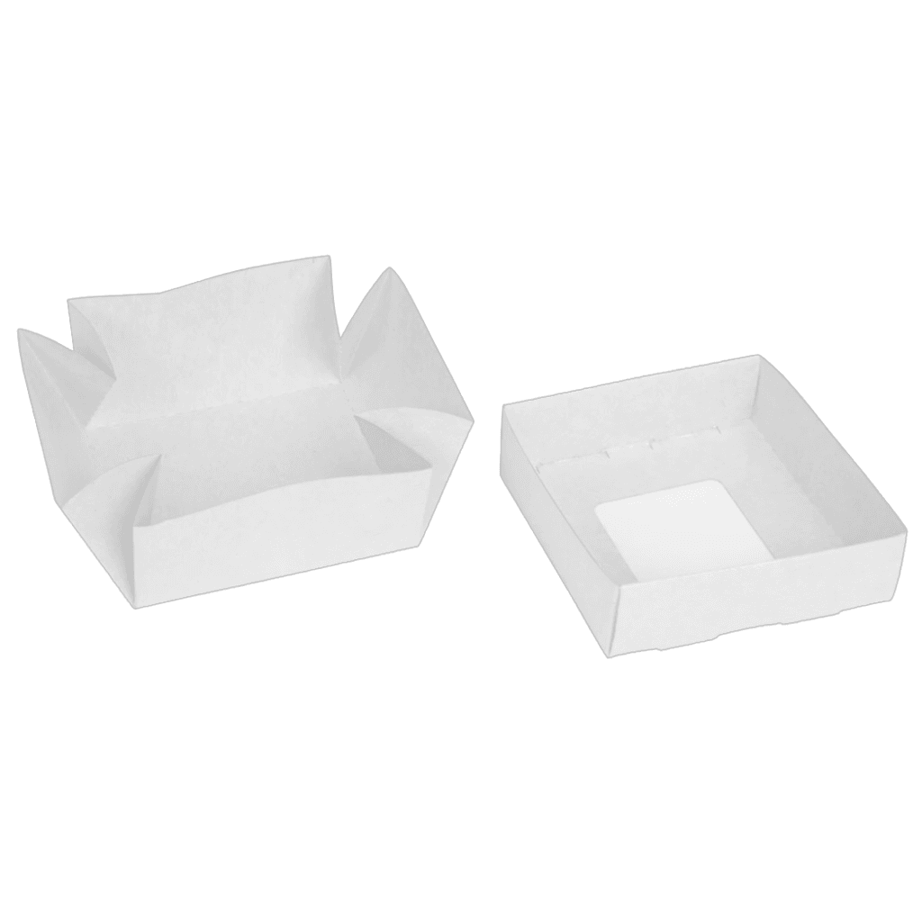 Упаковка для суши белая (крышка-дно-окно), размер – XS (100x100x55 мм) - studio13.com.ua фото 2